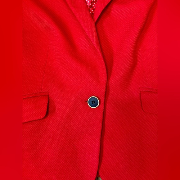 Limited Red Blazer Lined Jacket - Picture 5 of 10